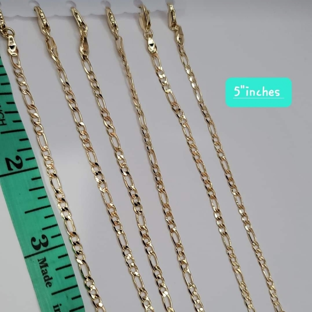 Kids Figaro style bracelet Gold-plated 5"inches